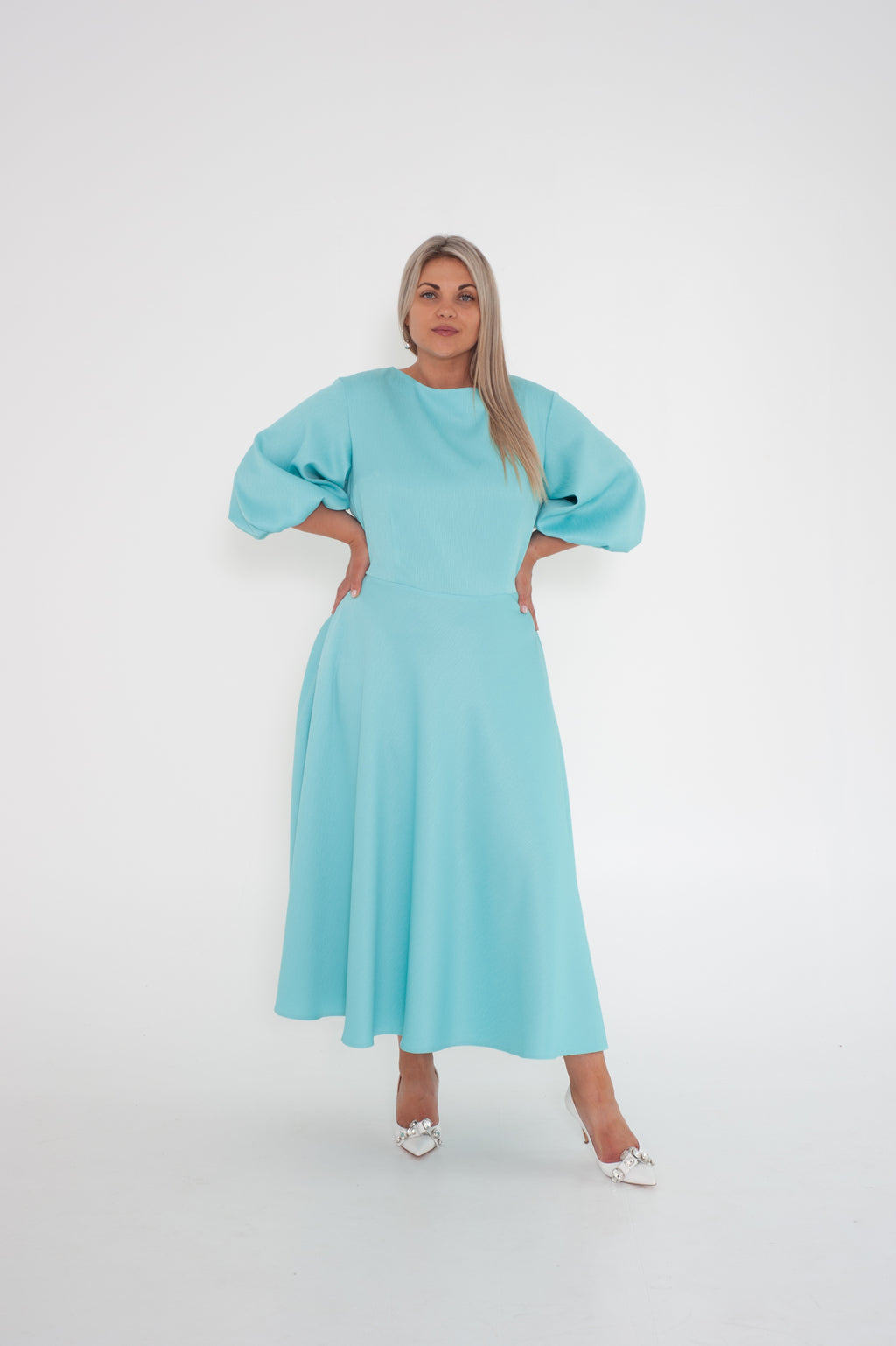 midi mint green dress