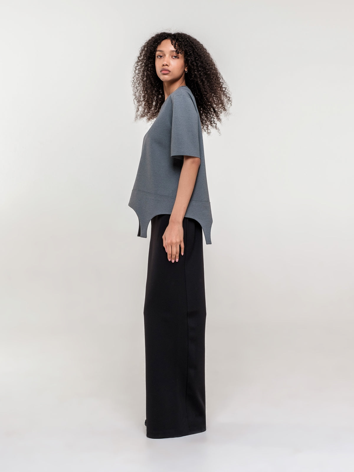 Loose fit garter inspired T-shirt