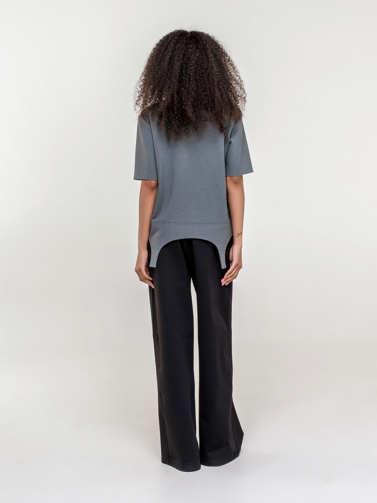 Loose fit garter inspired T-shirt