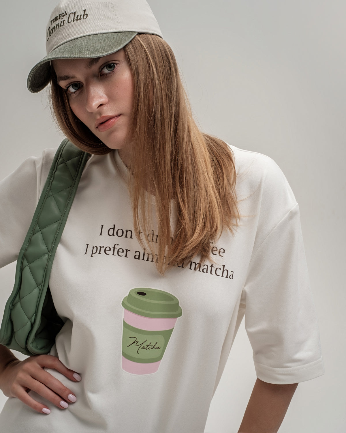 T-krekls ar apdruku "MATCHA"